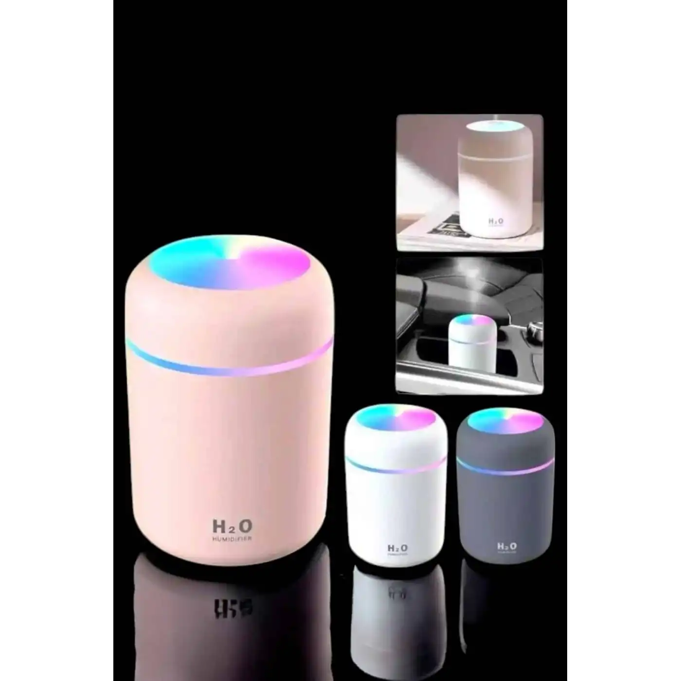 Buharlı Hava Nemlendirici Aromaterapi Renk Değiştirilebilir