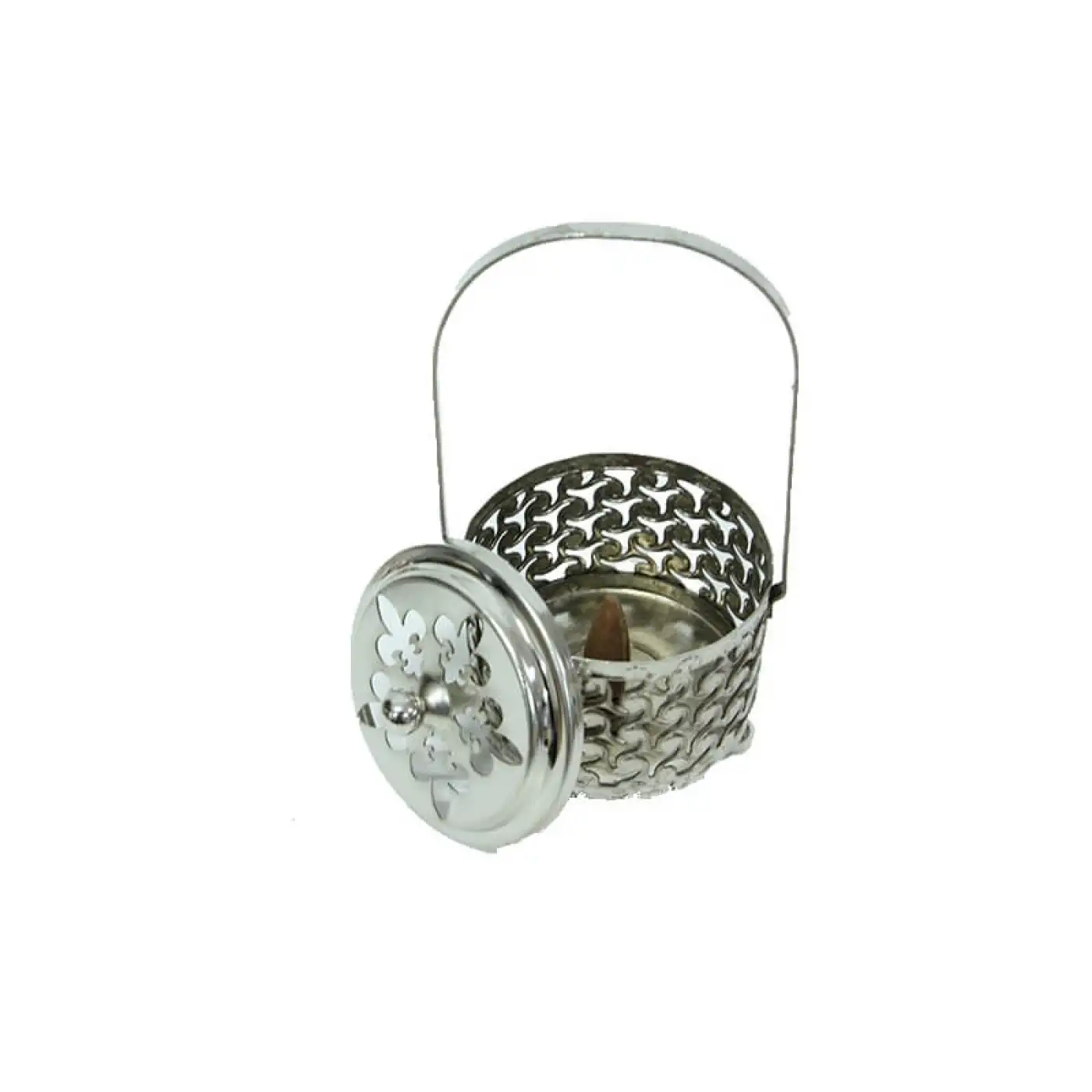 Buhurdanlık Metal Asmalı Gümüş