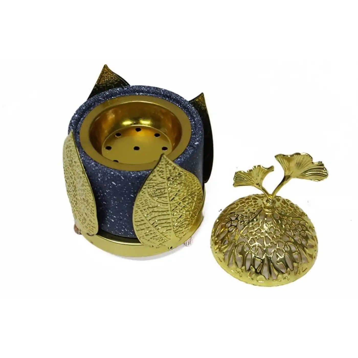 Buhurdanlık Seramik  Altın Dekorlu Kapak