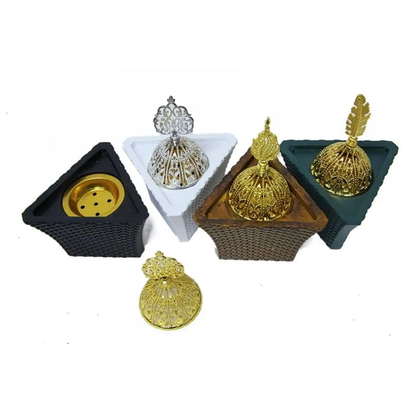 Buhurdanlık Seramik  Altın Dekorlu Kapak