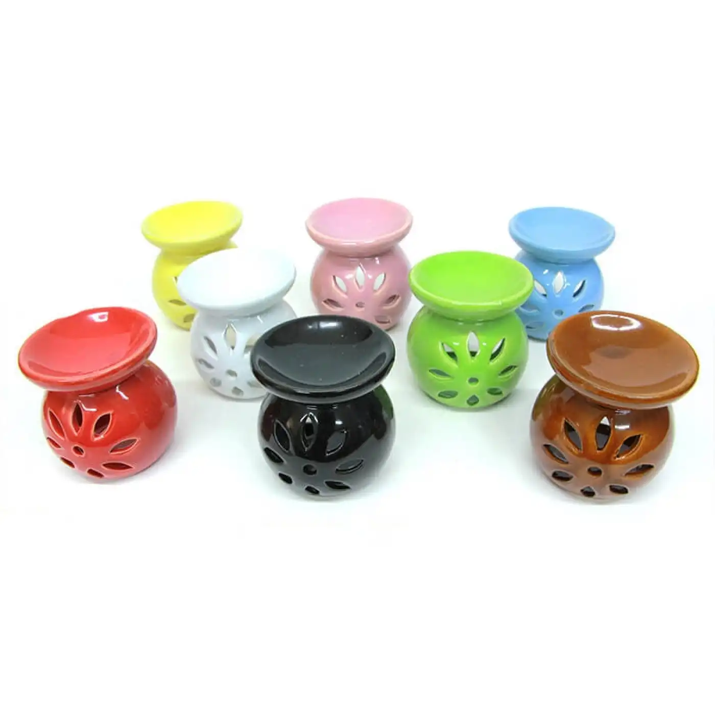 Buhurdanlık Seramik Çiçek Desenli