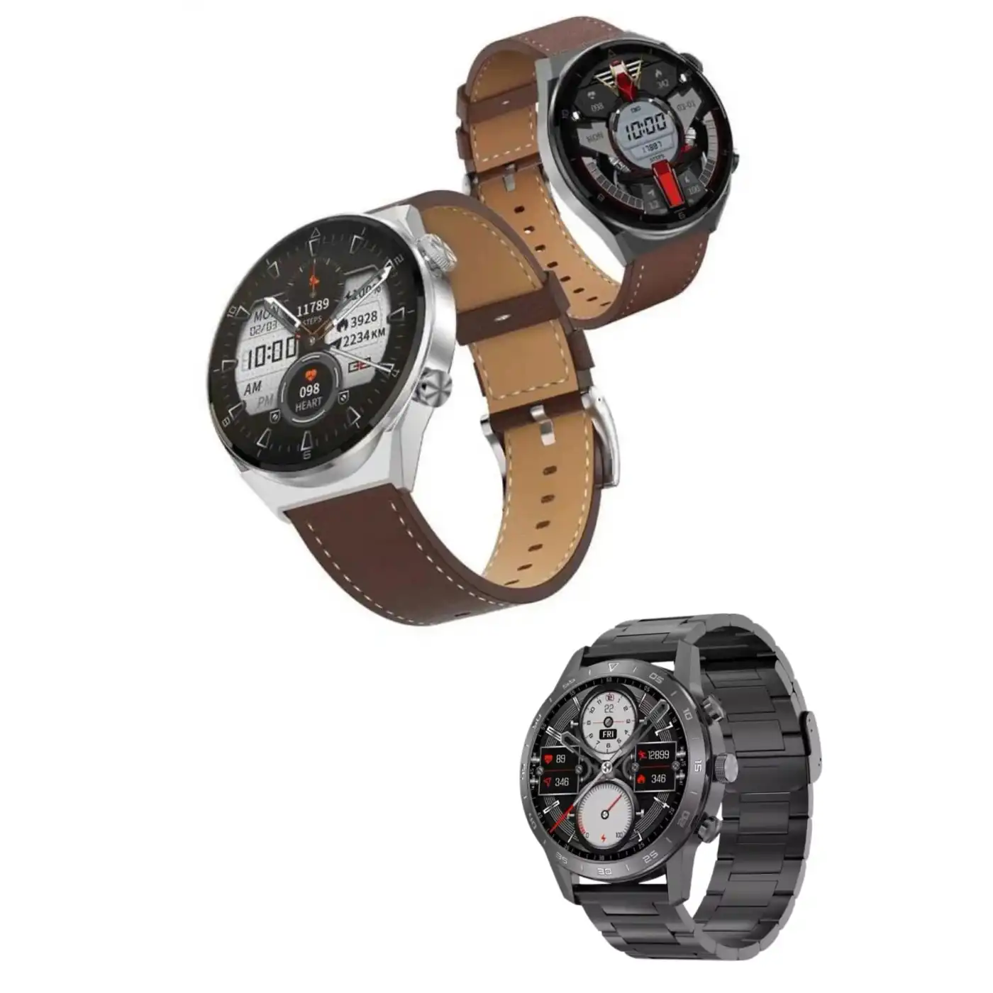 Çağrı Cevaplama Sesli Asistan Çoklu Dil Desteği 5.0 Bluetooth Akıllı Saat