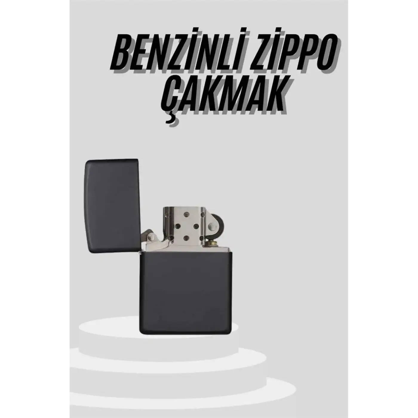 Çakmak Parlak Siyah Doldurulabilir Hedyelik Eşya