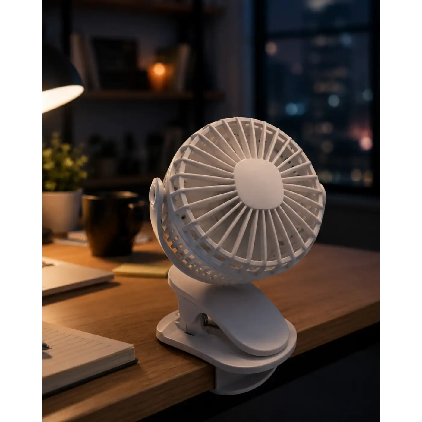 Çalışma Masası ve Yatak Başlığı İçin Klipsli Mini Fan