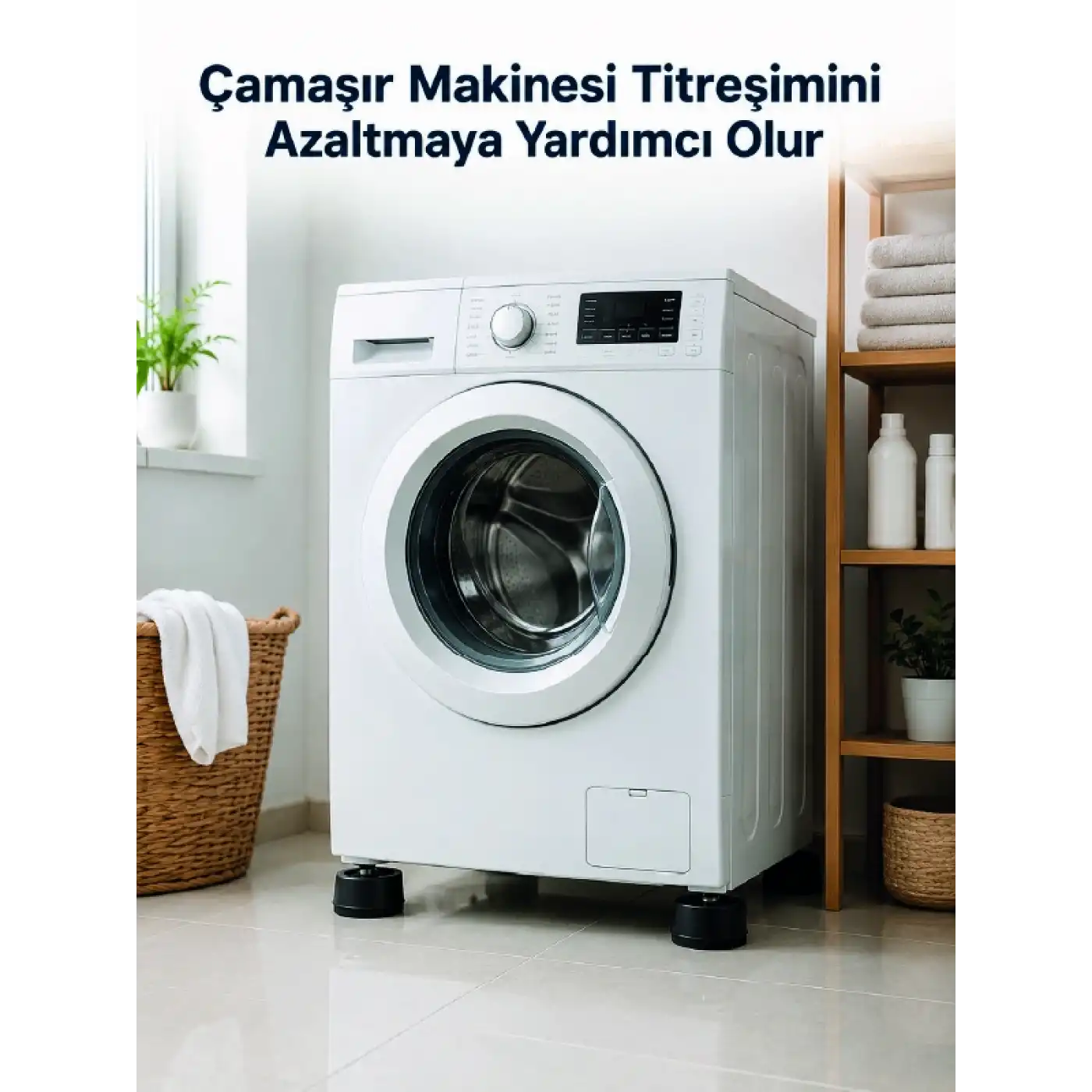Çamaşır Makinesi İçin 4 Adet Kauçuk Ayak Pedi