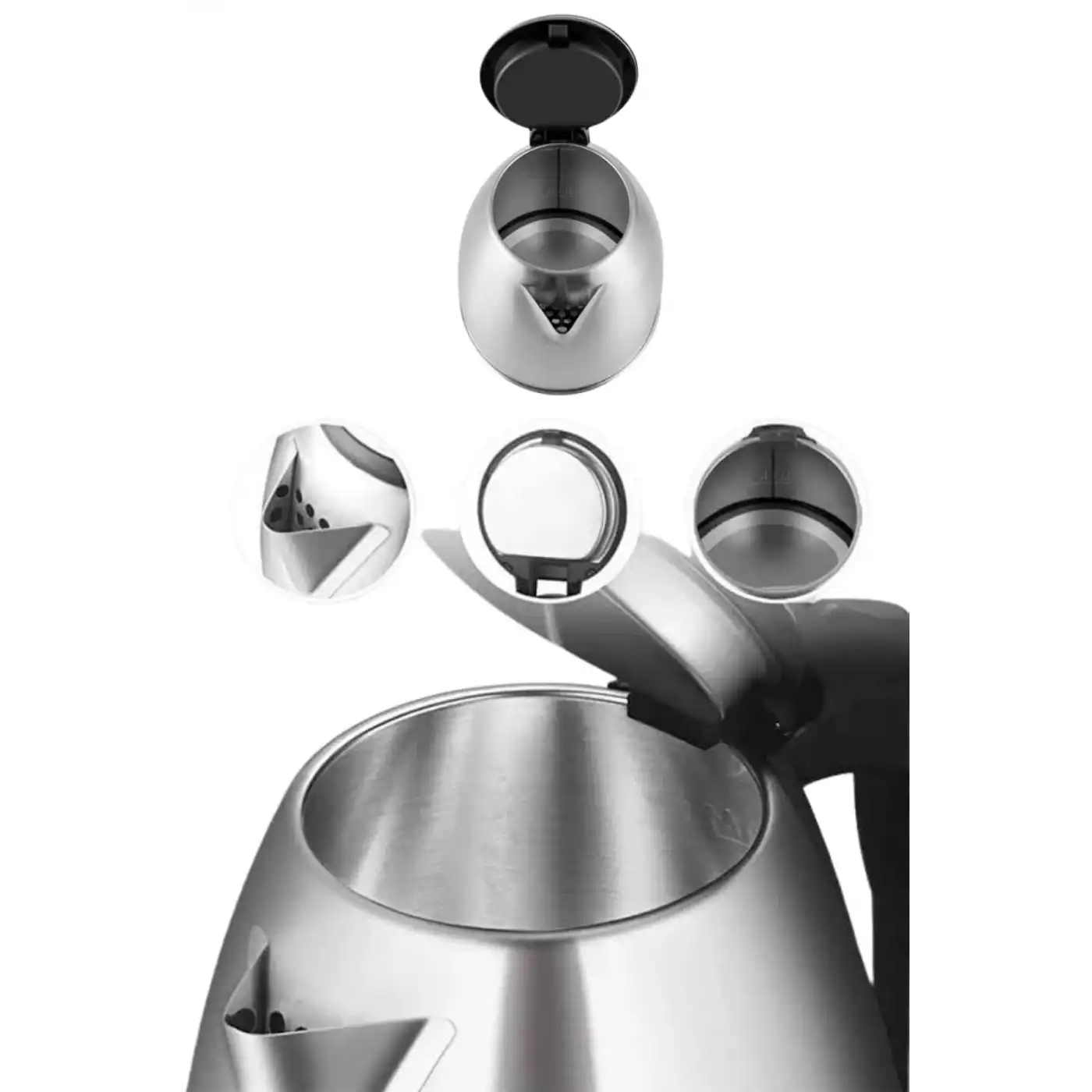 Çelik Su Isıtıcı Kettle Dayanıklı Paslanmaz Çelik Uzun Ömürlü