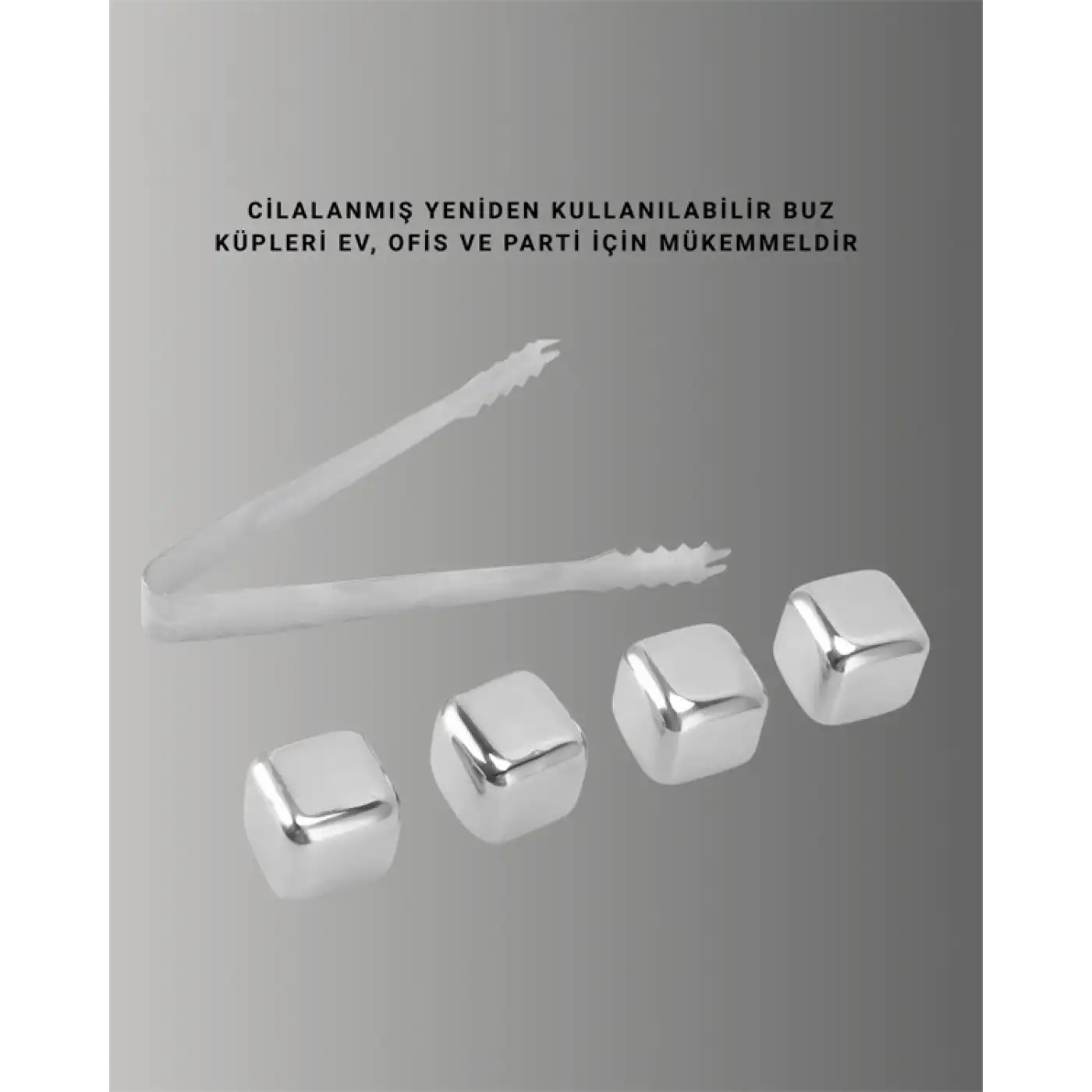 Çevre Dostu Metal Buz Küpü ve Kullanışlı Klips Seti Yeni Nesil
