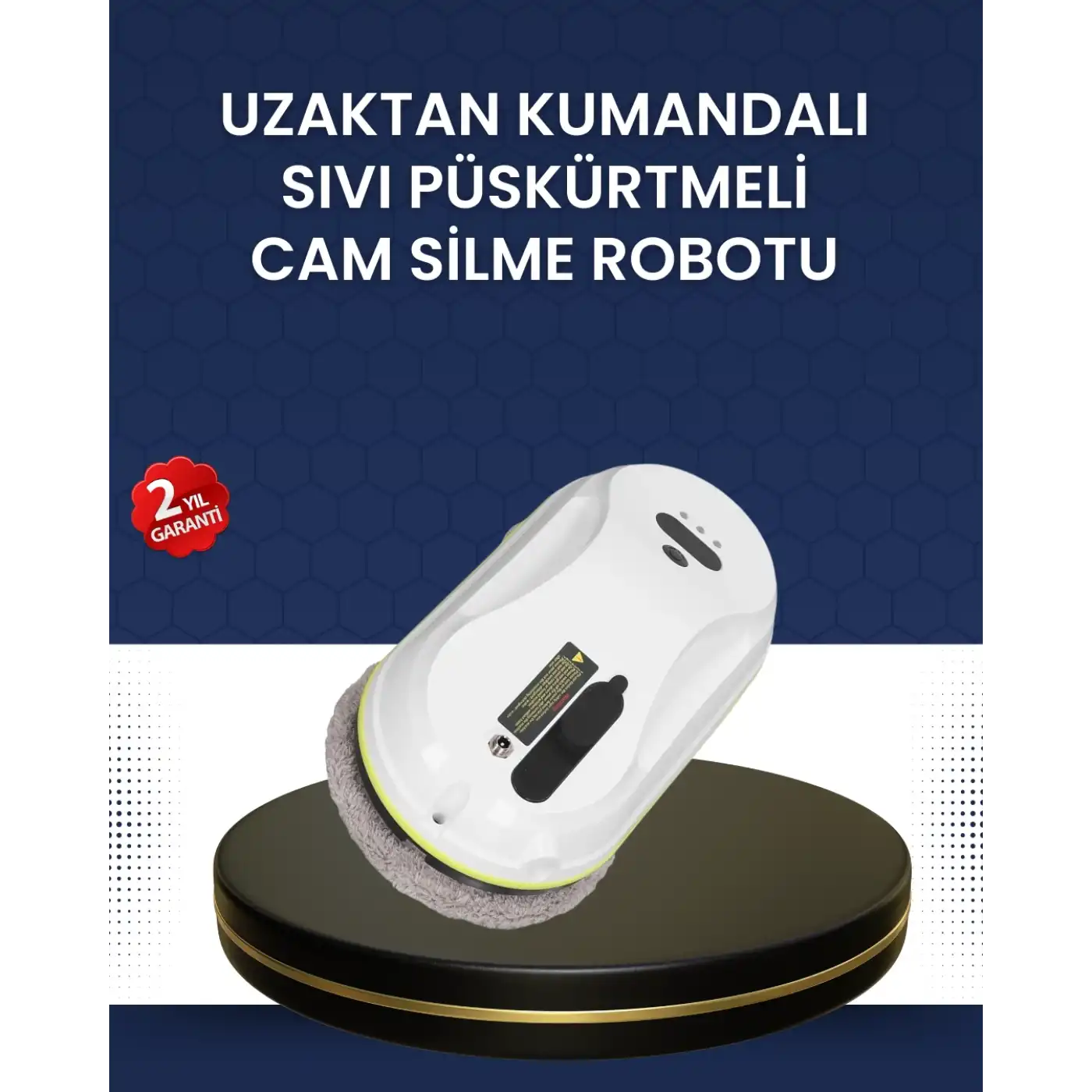 Çift Diskli Güvenli Otomatik Cam Silme Robotu