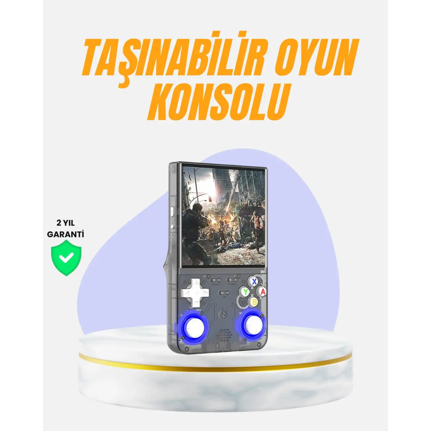 Çift Joystickli Retro Oyun Konsolu 2500mAh Bataryalı
