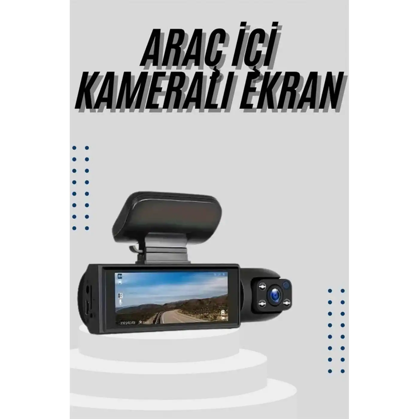 Çift Kameralı Araç Kamerası Ön ve Arka Kameralı