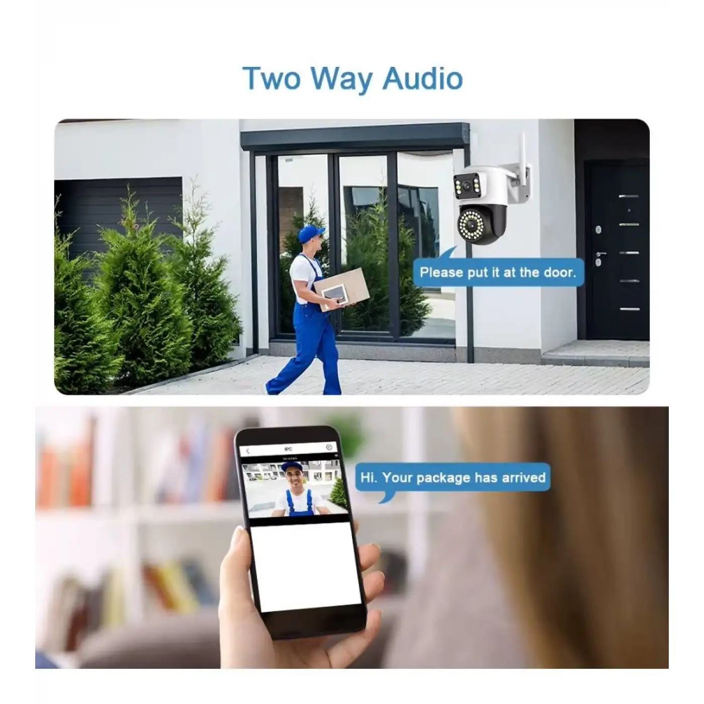 4MP Yoosee Çift Lens IP Kamera - WIFI Açık Otomatik İzleme, Su Geçirmez Kablosuz Güvenlik Ev Kamerası, Renkli Gece Görüş