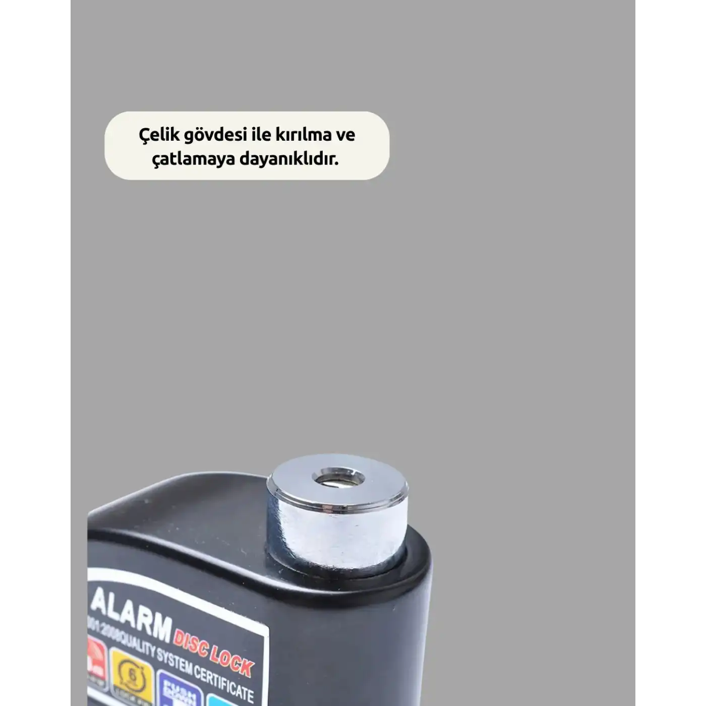 Çift Modlu 110dB Alarmlı Disk Kilidi Suya Dayanıklı