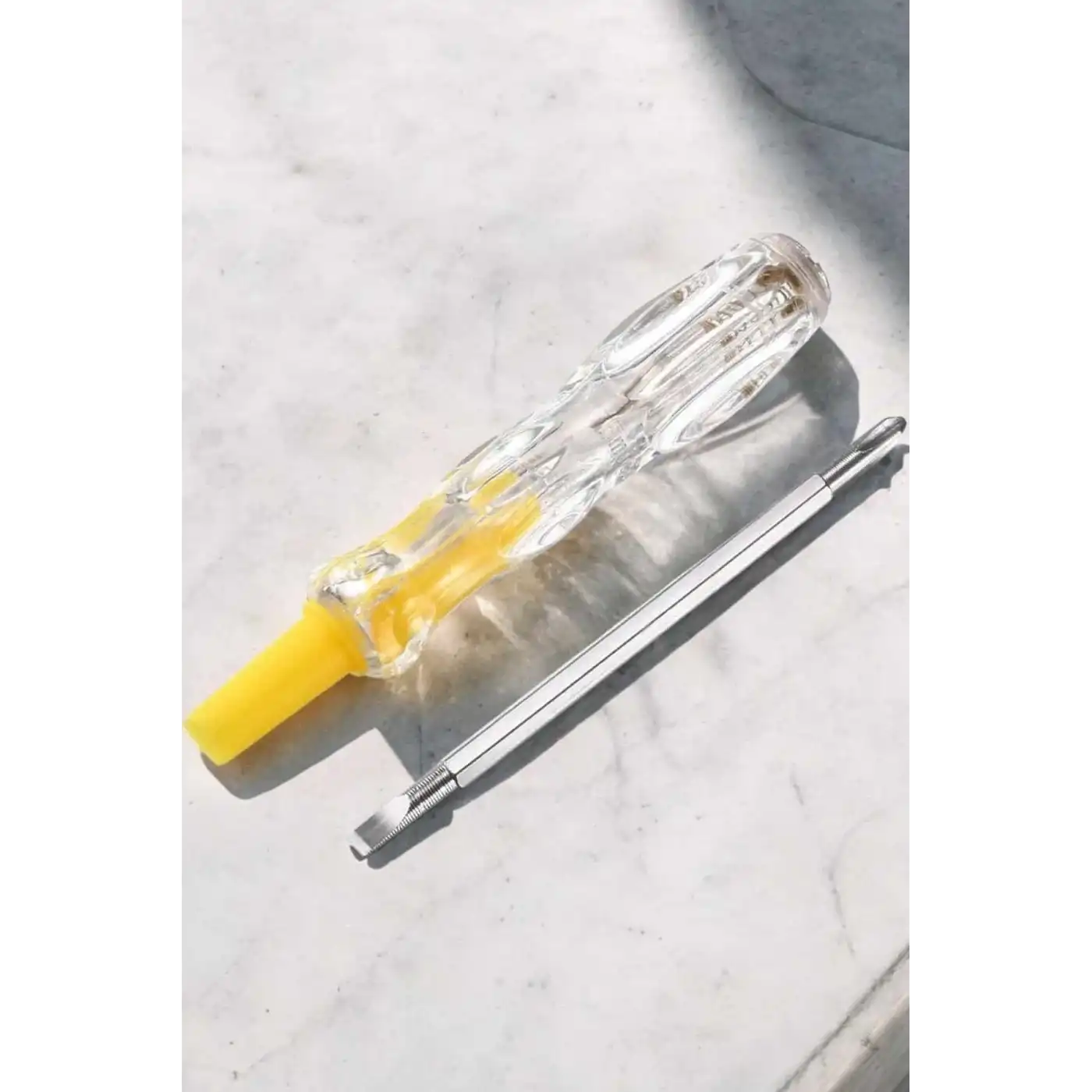 Çift Taraflı Elektrik Kontrol Kalemi Şeffaf Tornavida