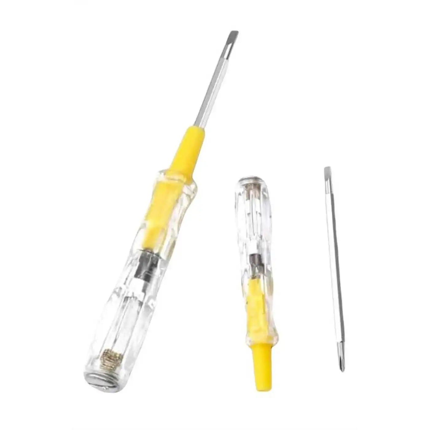 Çift Uçlu Kontrol Kalemi Elektrik Test Kalemi Şeffaf