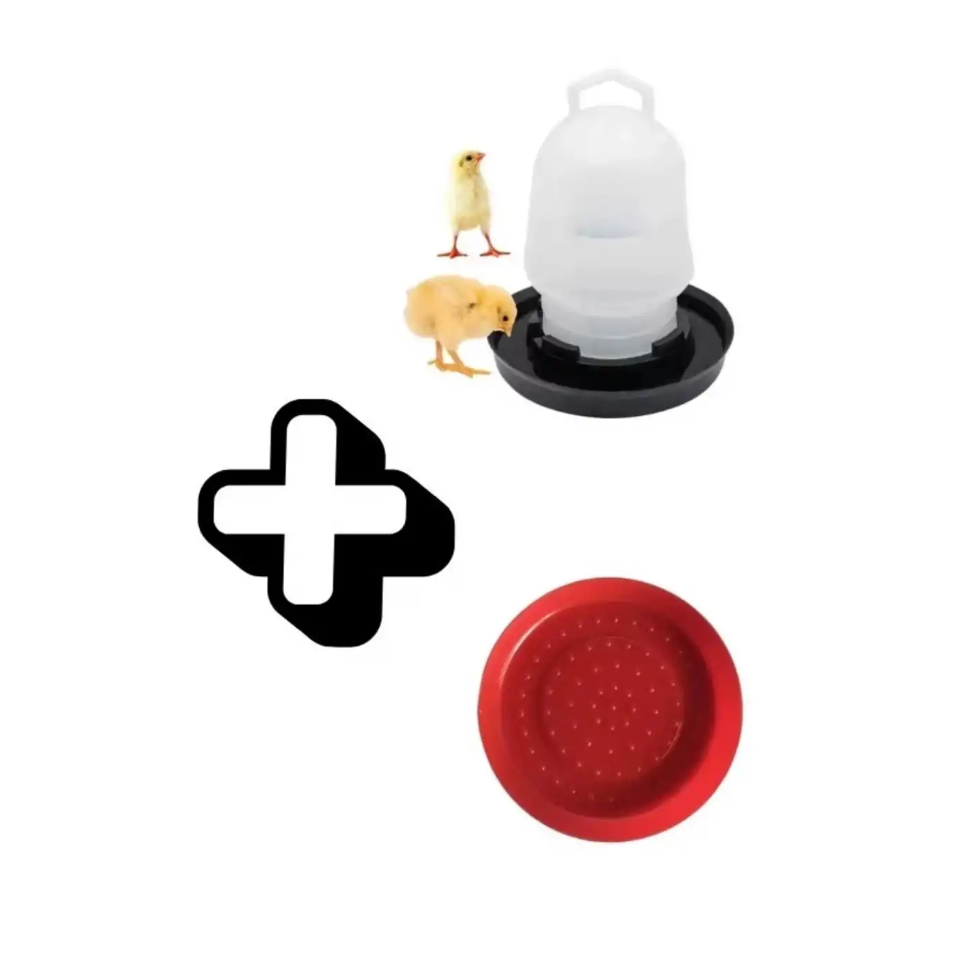 Civciv Suluk 0,75 ML Kaliteli Plastik + Tabak Yemlik