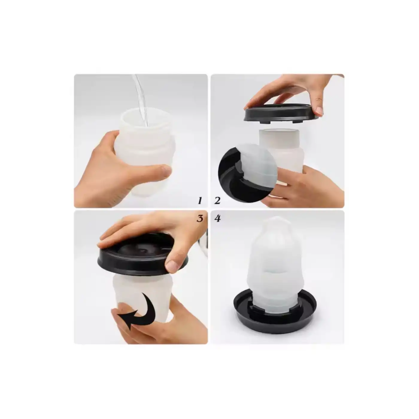 Civciv Suluk 0,75 ML Kaliteli Plastik + Tabak Yemlik