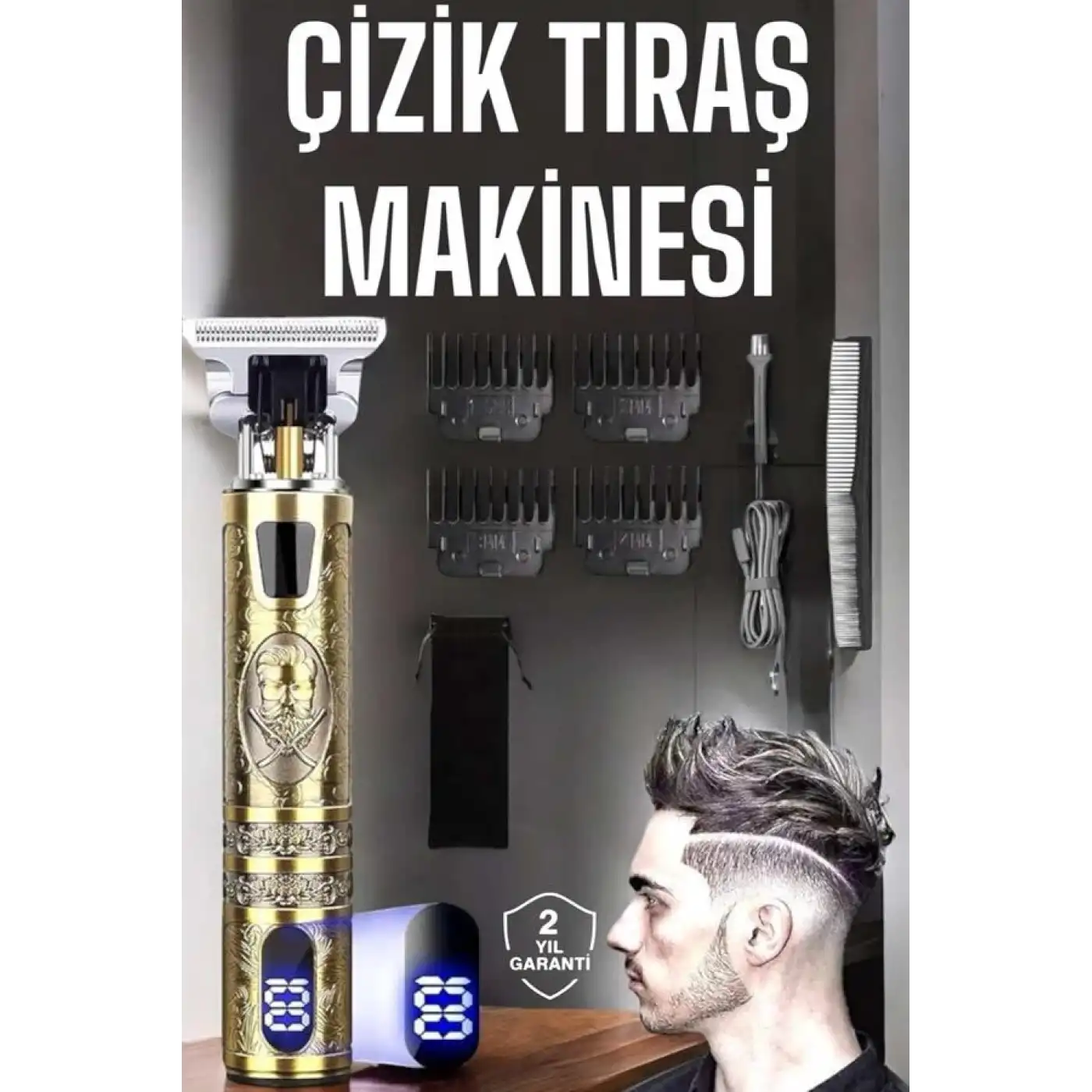 Çizik Tıraş Makinesi Şarjlı Paslanmaz Çelik Bıçaklı Uzun Ömürlü