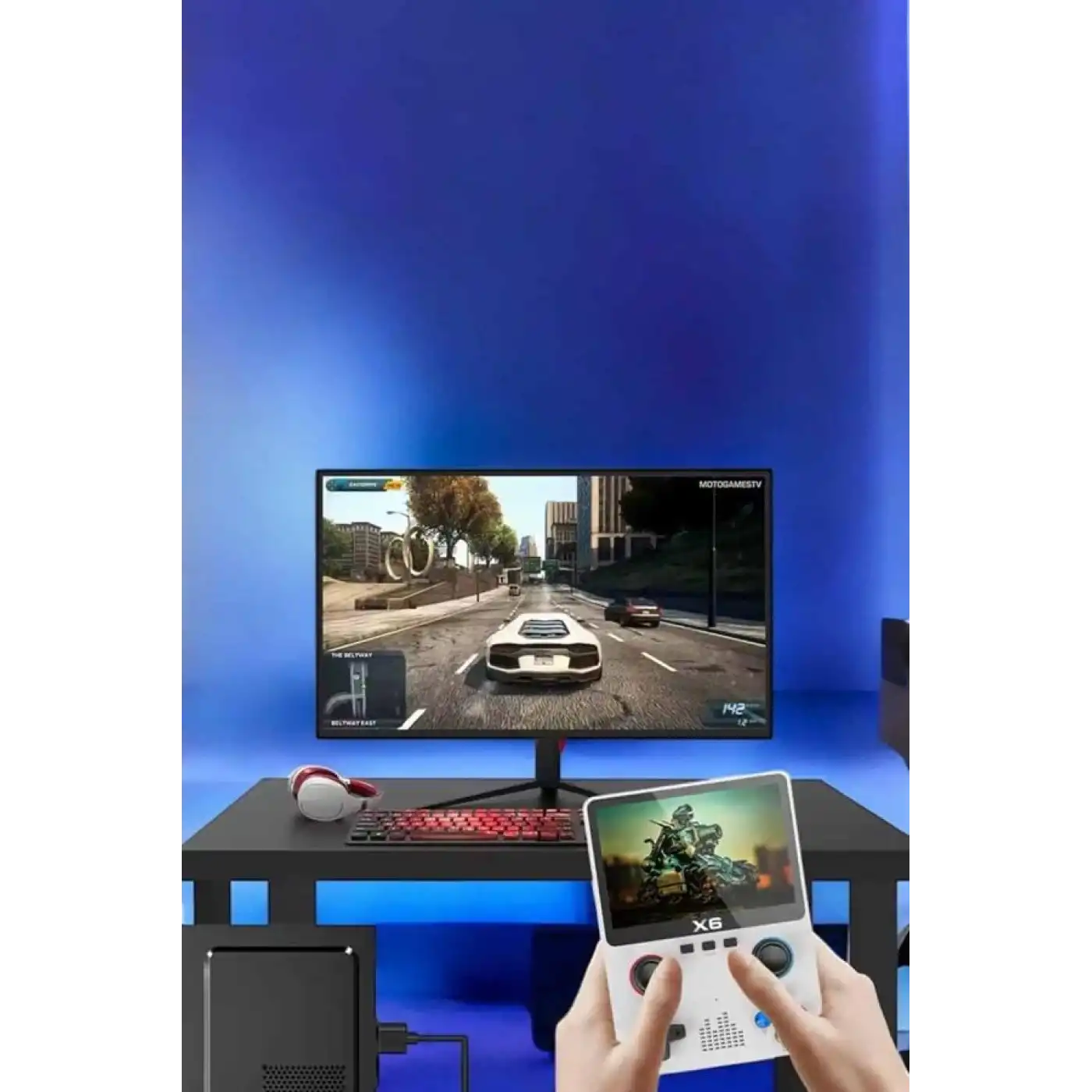 Çocuklara Özel 666 Oyunlu X6 Atari Video İzleme ve Müzik Dinleme
