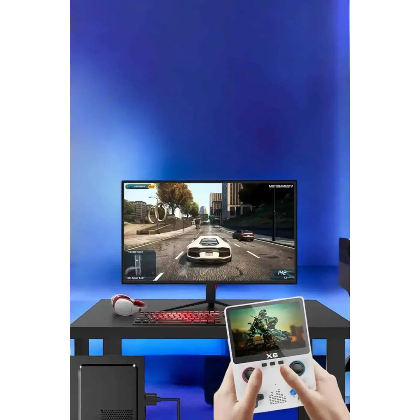 Çocuklara Özel 666 Oyunlu X6 Atari Video İzleme ve Müzik Dinleme