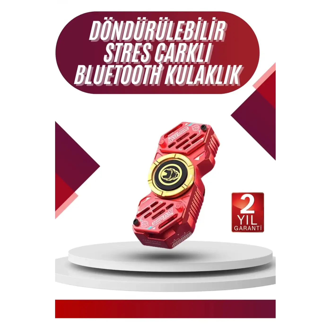 Çocuklara Özel Stres Çarklı Kablosuz Bluetooth Kulaklık ANC Özellikli
