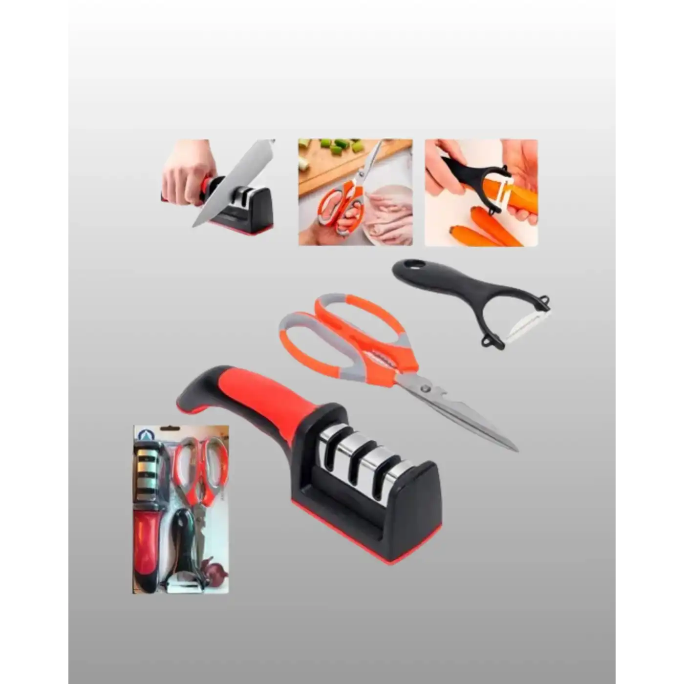 Çok Amaçlı Mutfak Makas Seti – Paslanmaz Çelik ve Ergonomik Tasarım