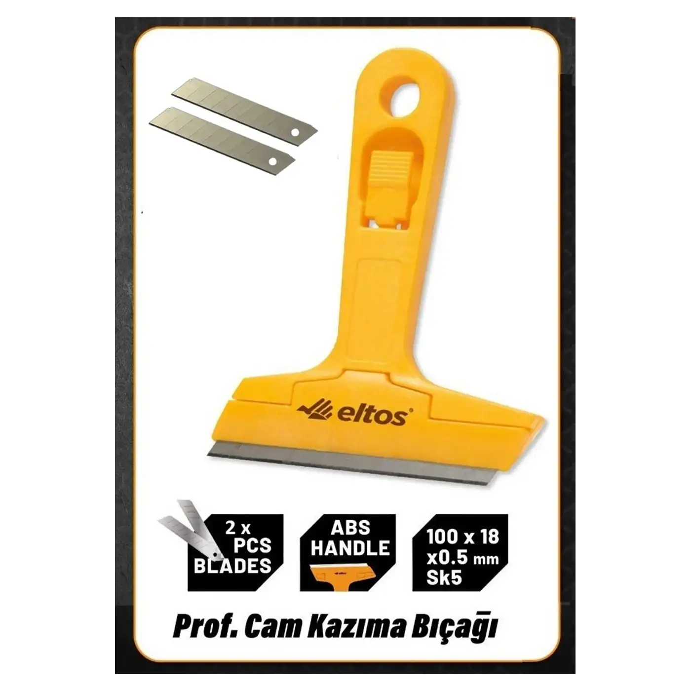 Çok Fonksiyonlu Profesyonel Cam Kazıma Bıçağı 2 Adet Yedek Bıçak Hediyeli
