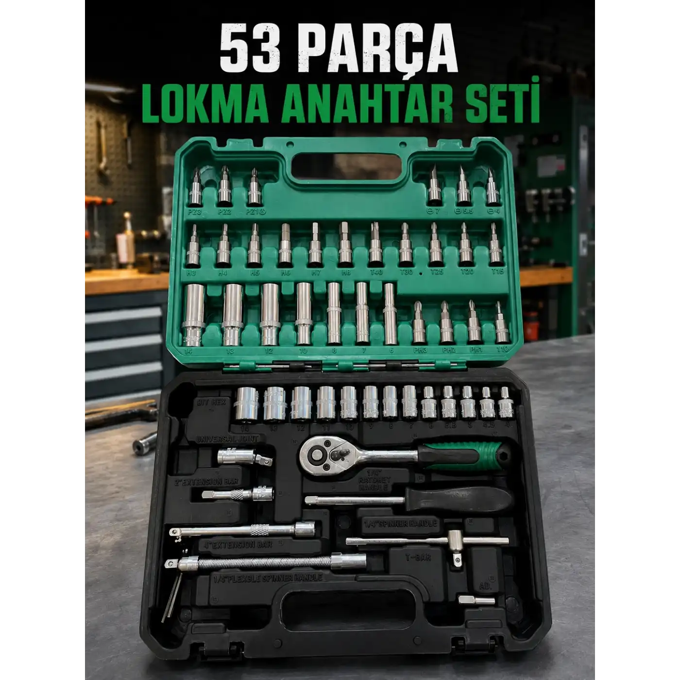 Derin Lokmalı Uçlu Çok Fonksiyonlu Tamir Seti