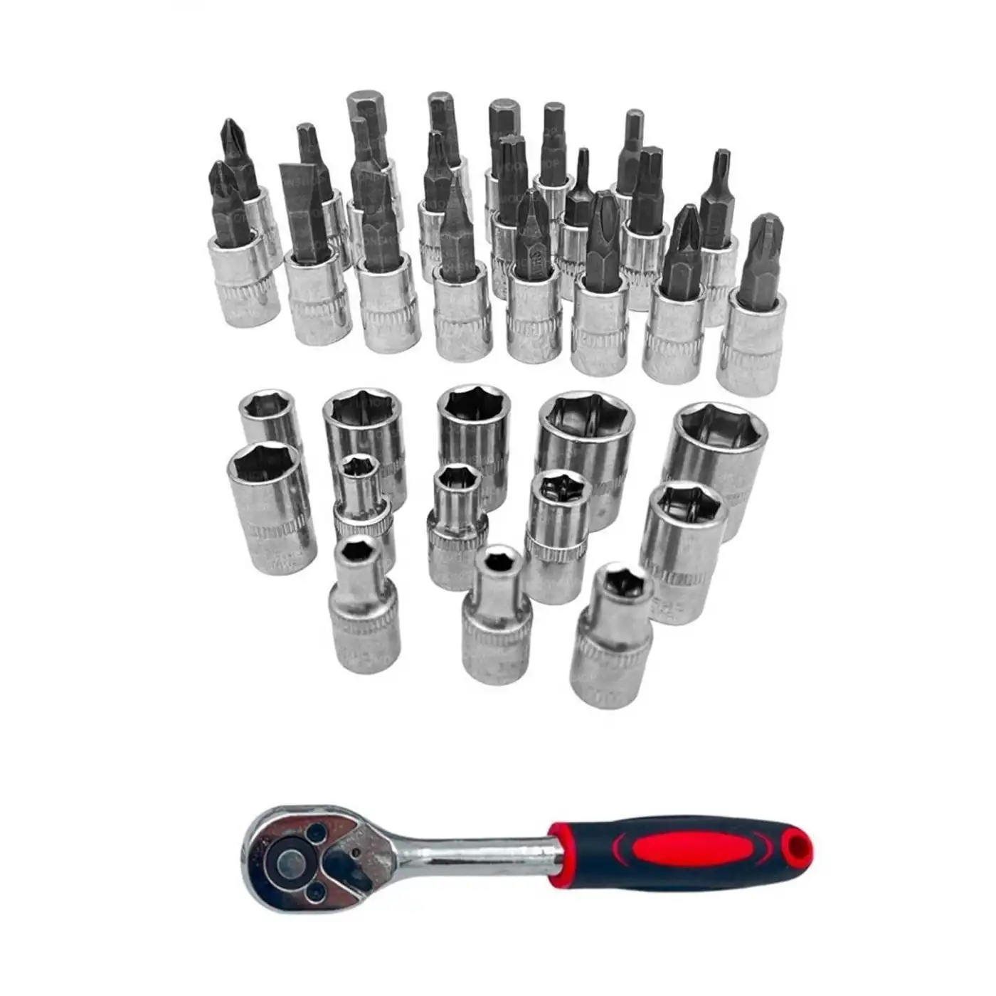 Cr-v Max 1/4 Cırcırlı 46 Parça Lokma Anahtar Takımı Bits Uç Seti Tam Set Germany
