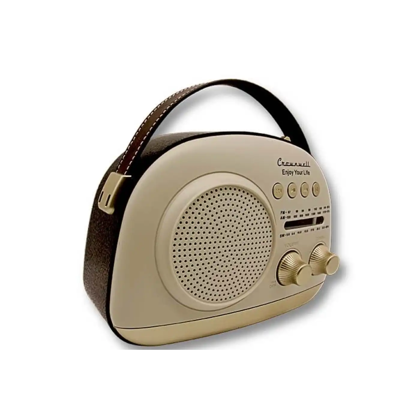 Crownwell Taşınabilir Bluetooth Retro Radyo Arizona Serisi / Grey