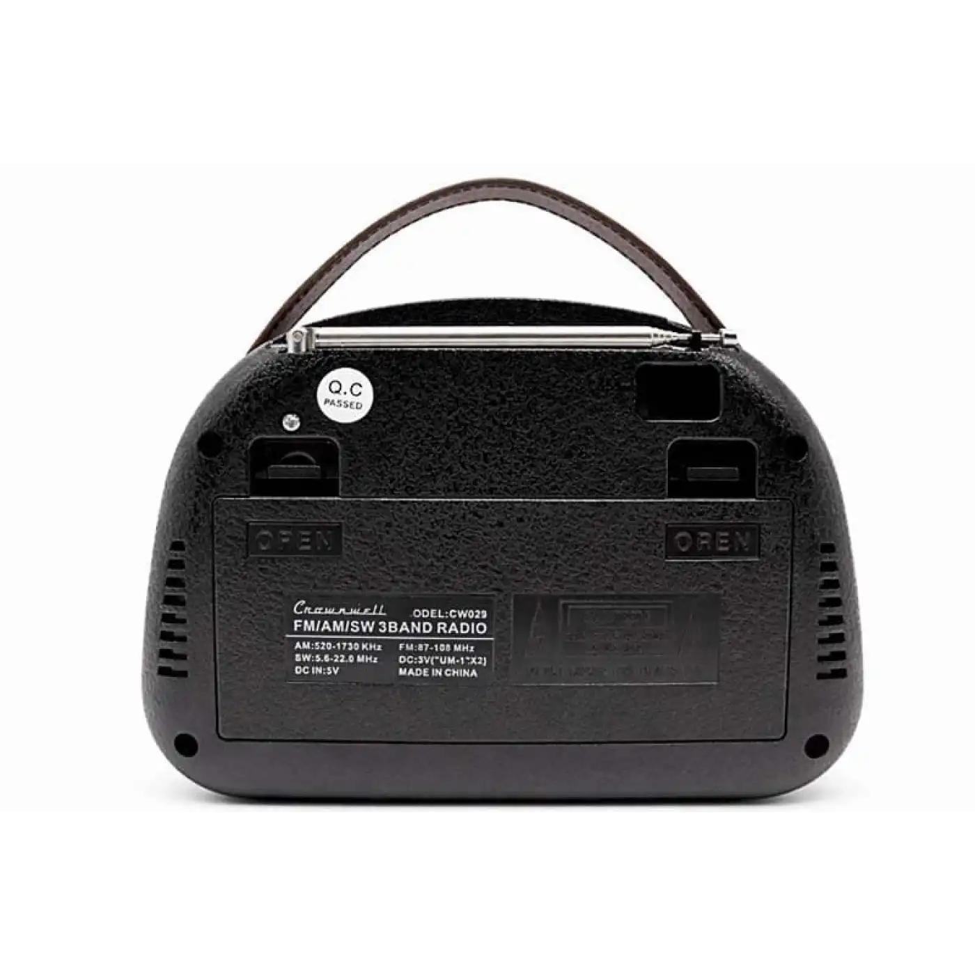 Crownwell Taşınabilir Bluetooth Retro Radyo Arizona Serisi / Grey