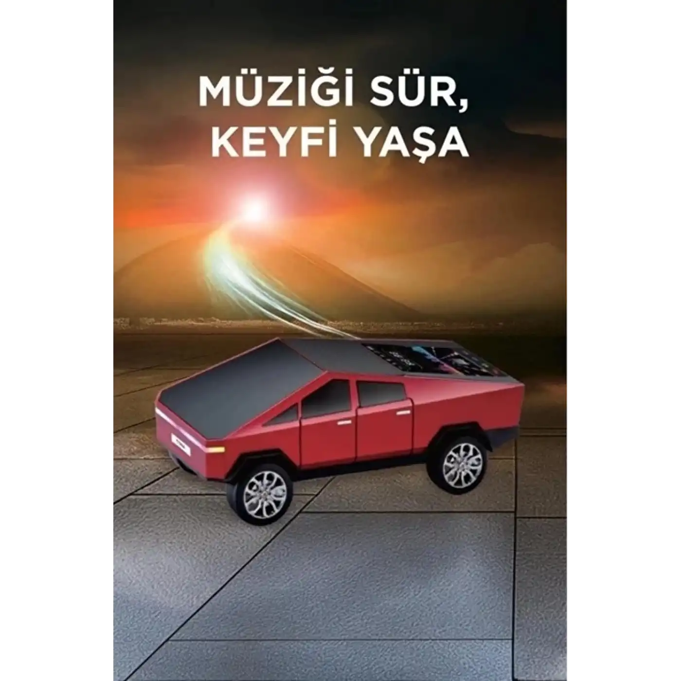 D68 Cyber Model Araba Tasarımlı Bluetooth Hoparlör 15w Güçlü Ses Rgb Led /tws/usb Kırmızı