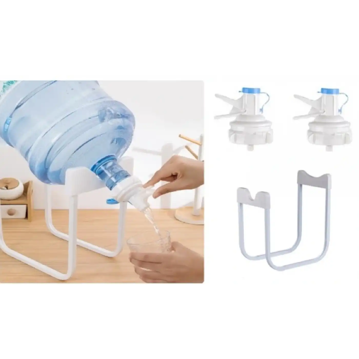 Damacana Musluk Başlığı ve Metal Ayak Stand Seti