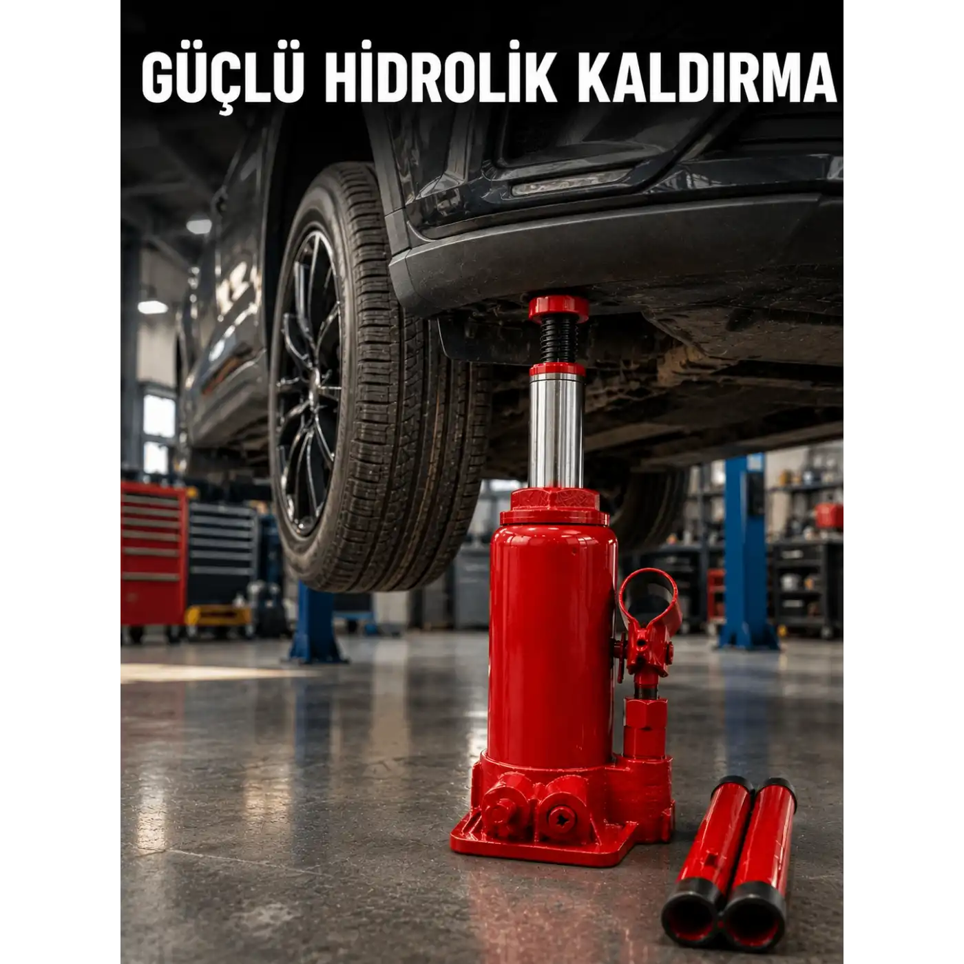 Dayanıklı Çelik Gövdeye Sahip Kompakt Hidrolik Kriko