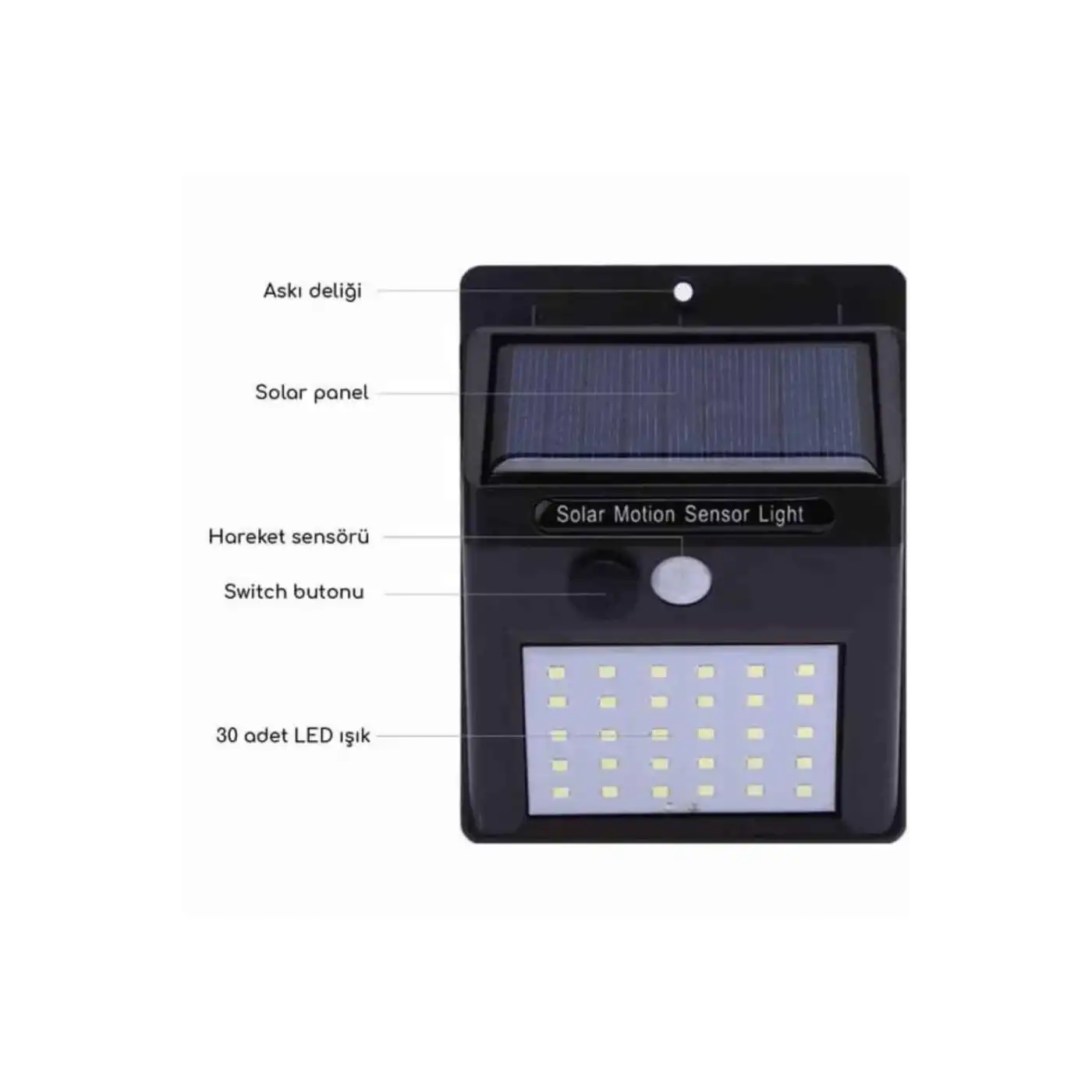 Dekoratif Lamba Güneş Enerjili Aydınlatma Dış Mekan Lambası