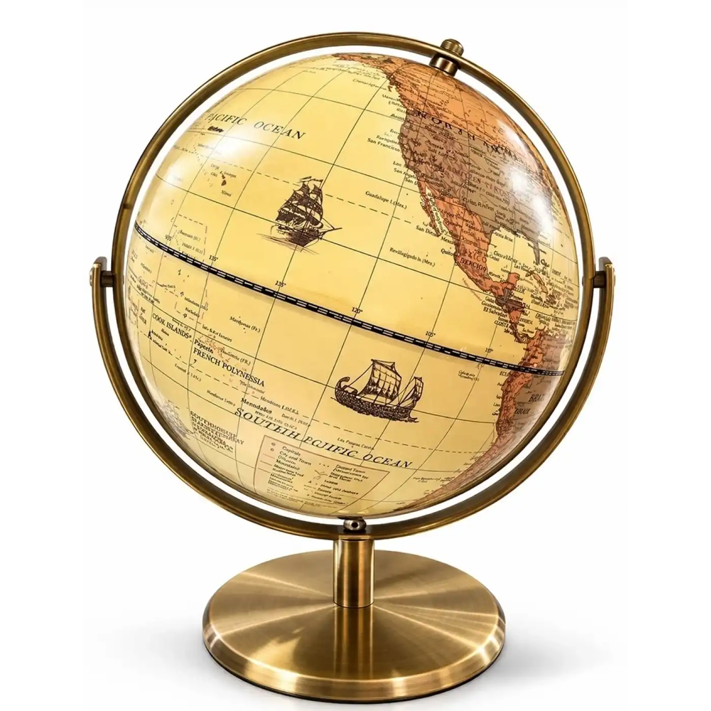 Dekoratif Masa Üstü Dünya Küre Alk5258