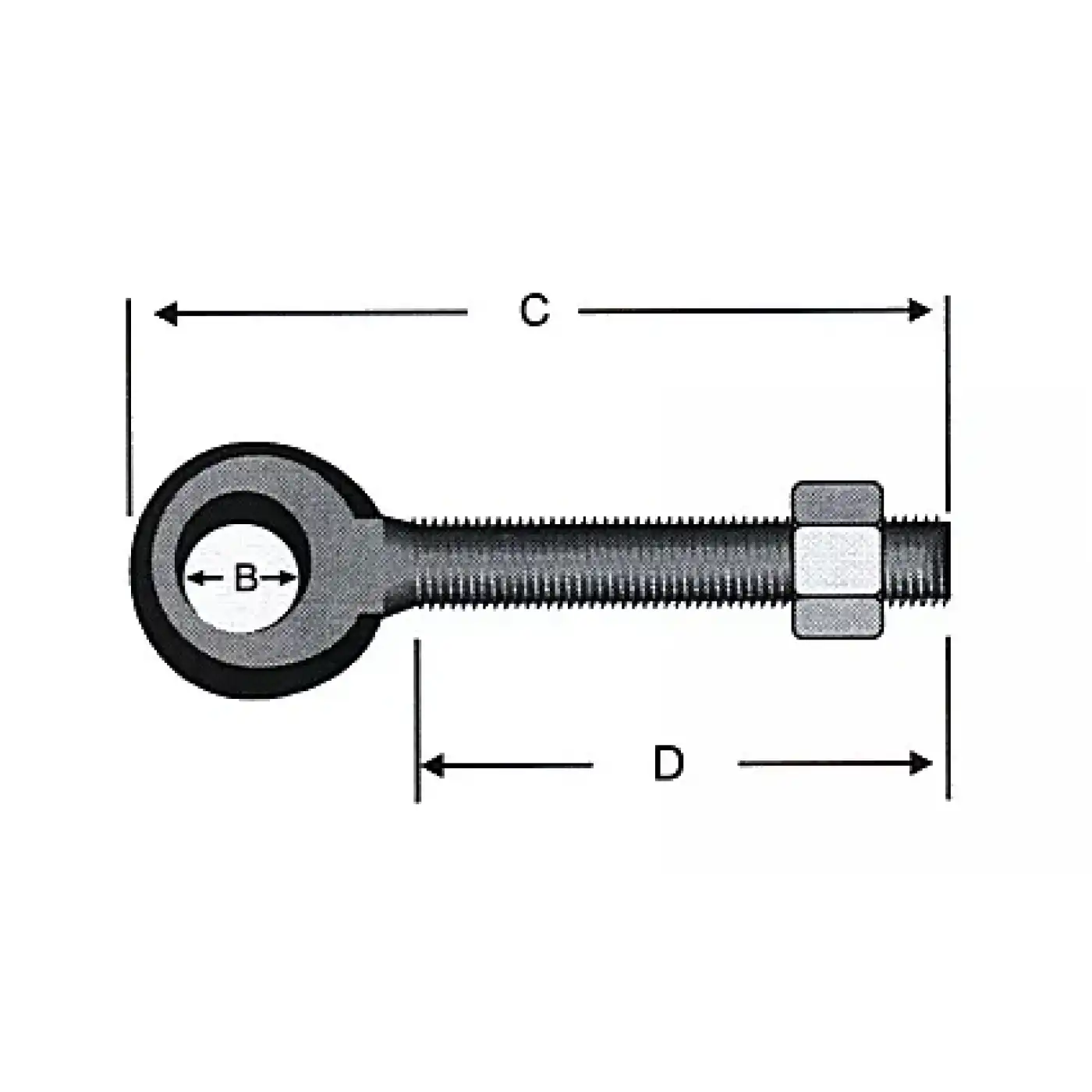 Delikli, Gözlü Civata M10 - 50 Adet