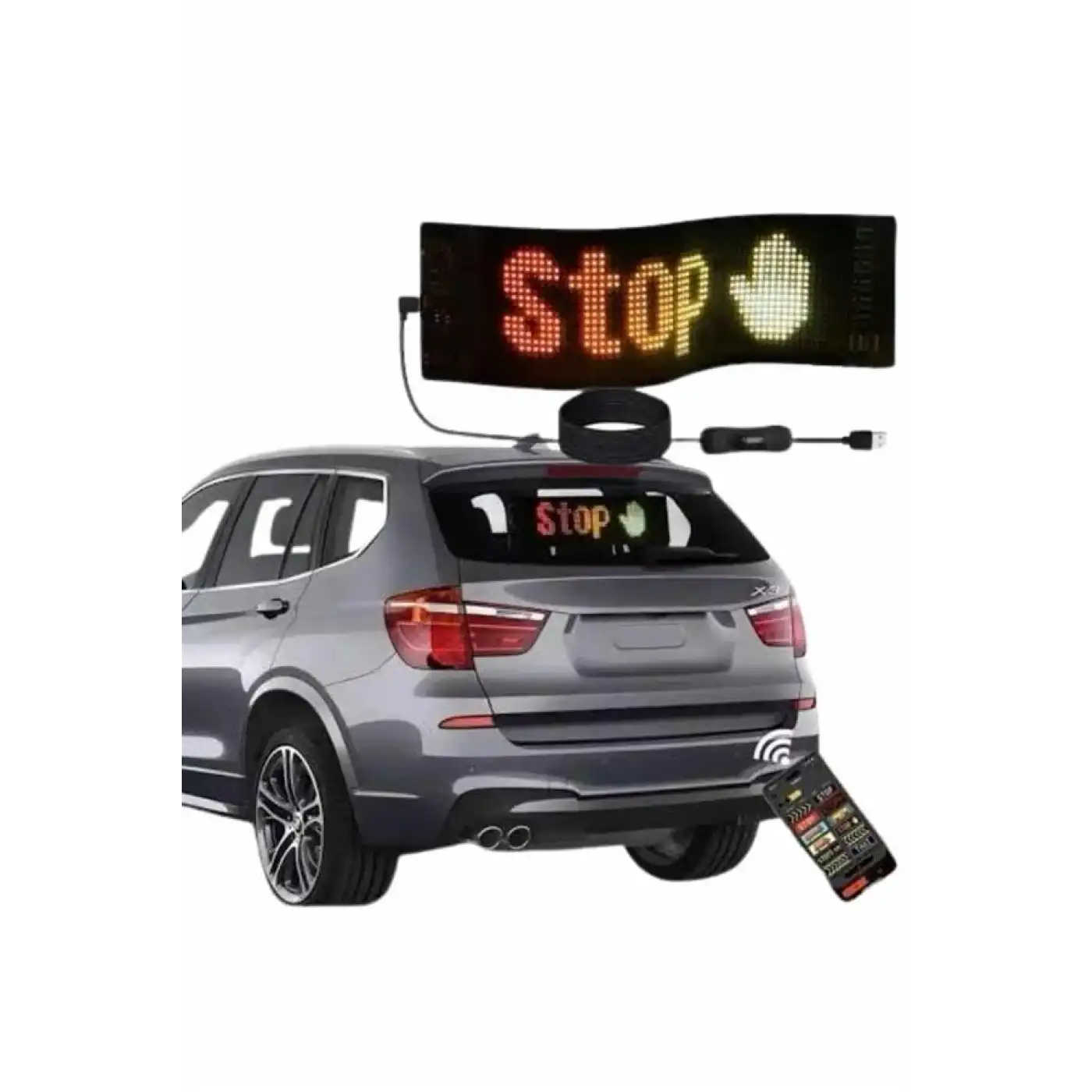 Digital Araba Yazısı Ekran Matrix En Büyük Boy Matrix LED Panel 19*96 pıxel