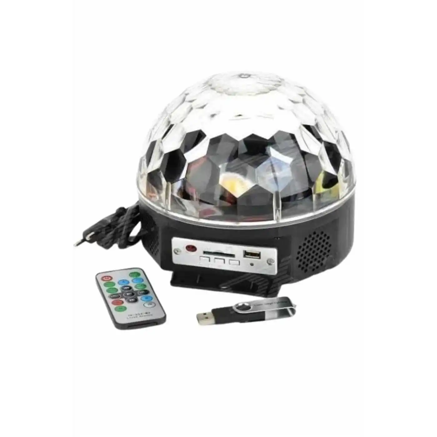 Disko Topu Renkli Işıklı Lazer Parti Bluetooth Bağlantılı Led Küre