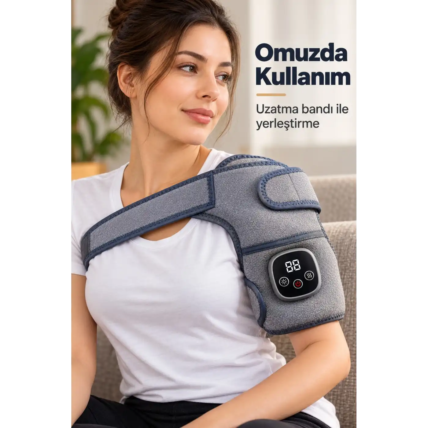 Diz Omuz ve Dirsek İçin Isıtmalı Masaj Bandı