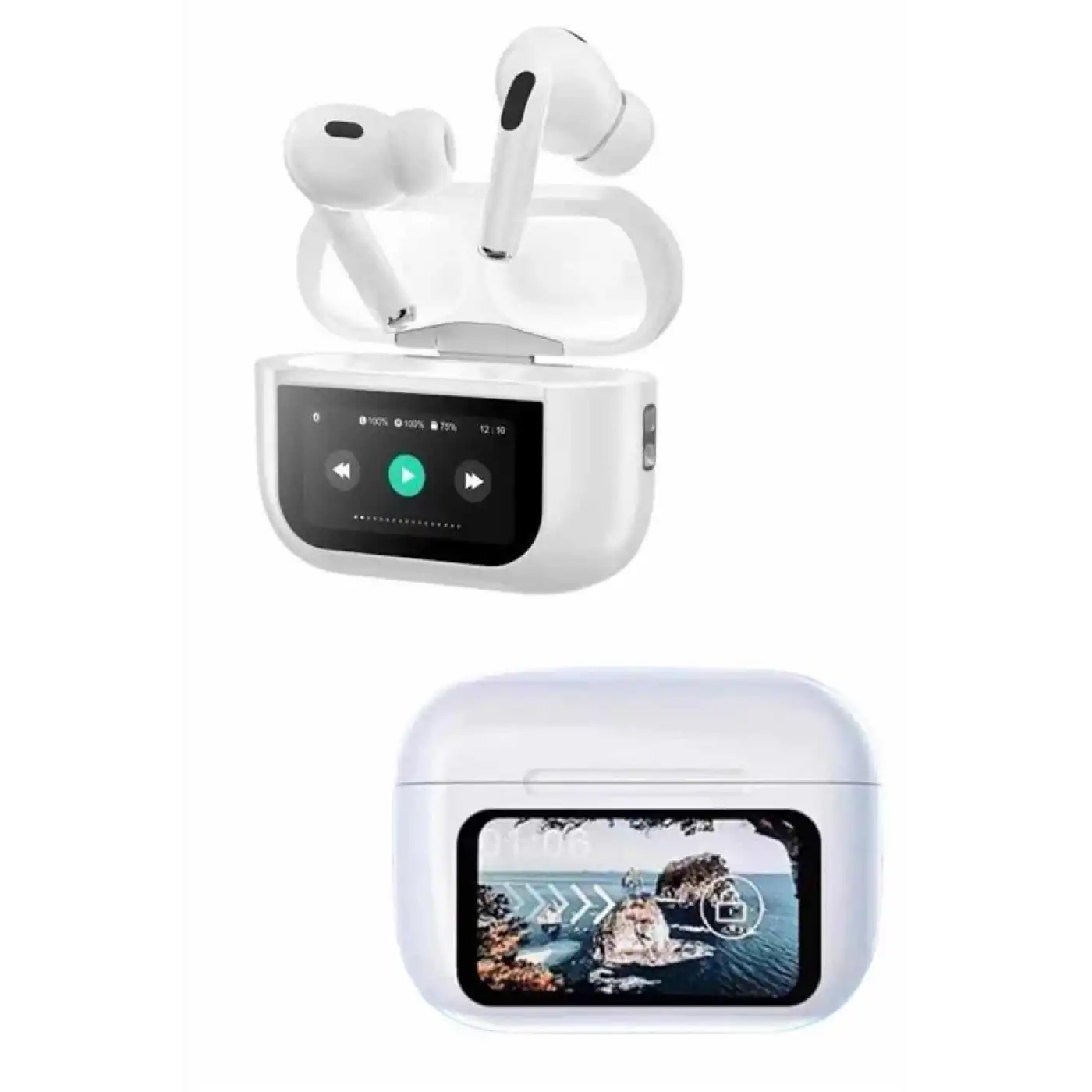 Dokunmatik Ekranlı ANC/ENC Yeni Nesil Pro Bluetooth Kulaklık Dokunmatik Ekran Yeni Nesil