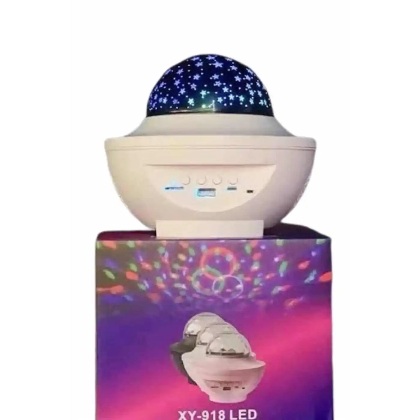 Dönen Işıklı Disko Topu Projektör Müzik Çalarlı Disco Speaker