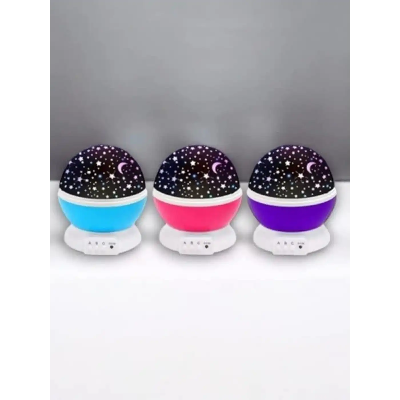 Dönen Renkli Gökyüzü Projektörlü Gece Lambası