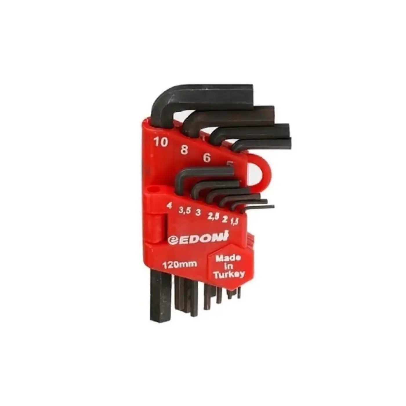 Edoni 120 Mm 10 Parça Alyan Seti Siyah