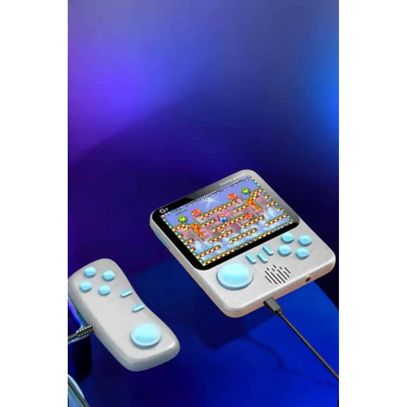 El Atarisi 3.5 inç Ekran Çift Konsol 666 Adet Retro Oyun Gamepad