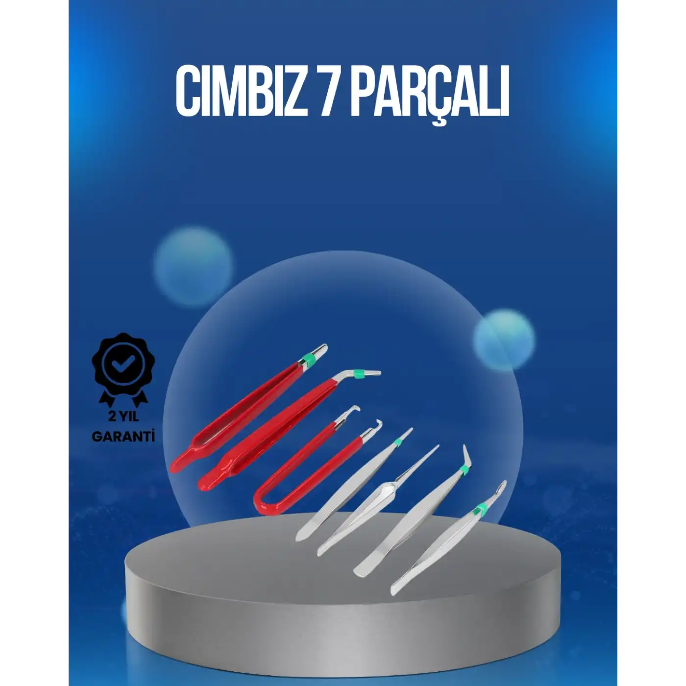 Elektronik Devre ve Saat Tamiri İçin 7’li Paslanmaz Çelik Cımbız
