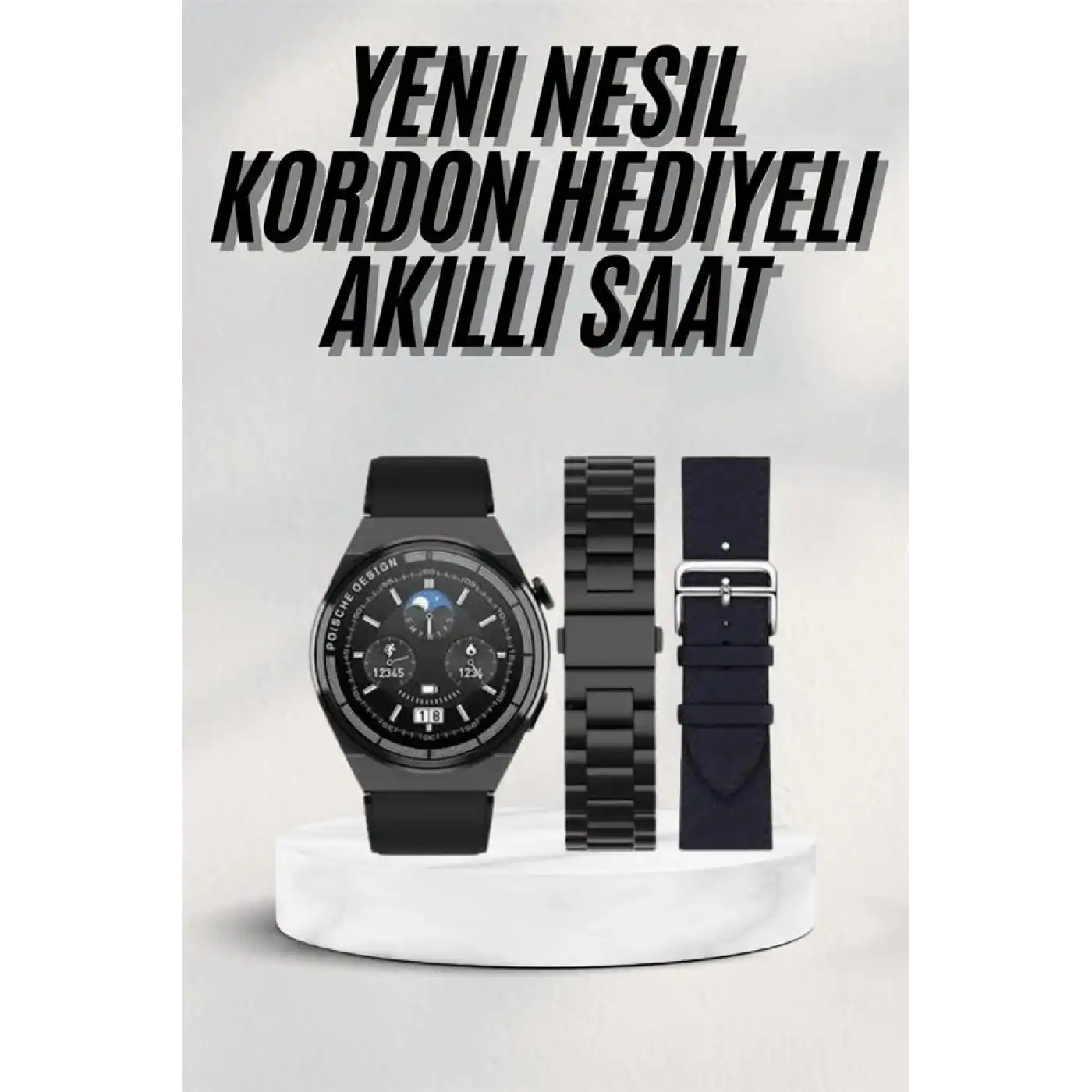 En Çok Tercih Edilen Akıllı Saat Amoled Ekran Nabız Sensörü GPS Uyumlu Adımsayar
