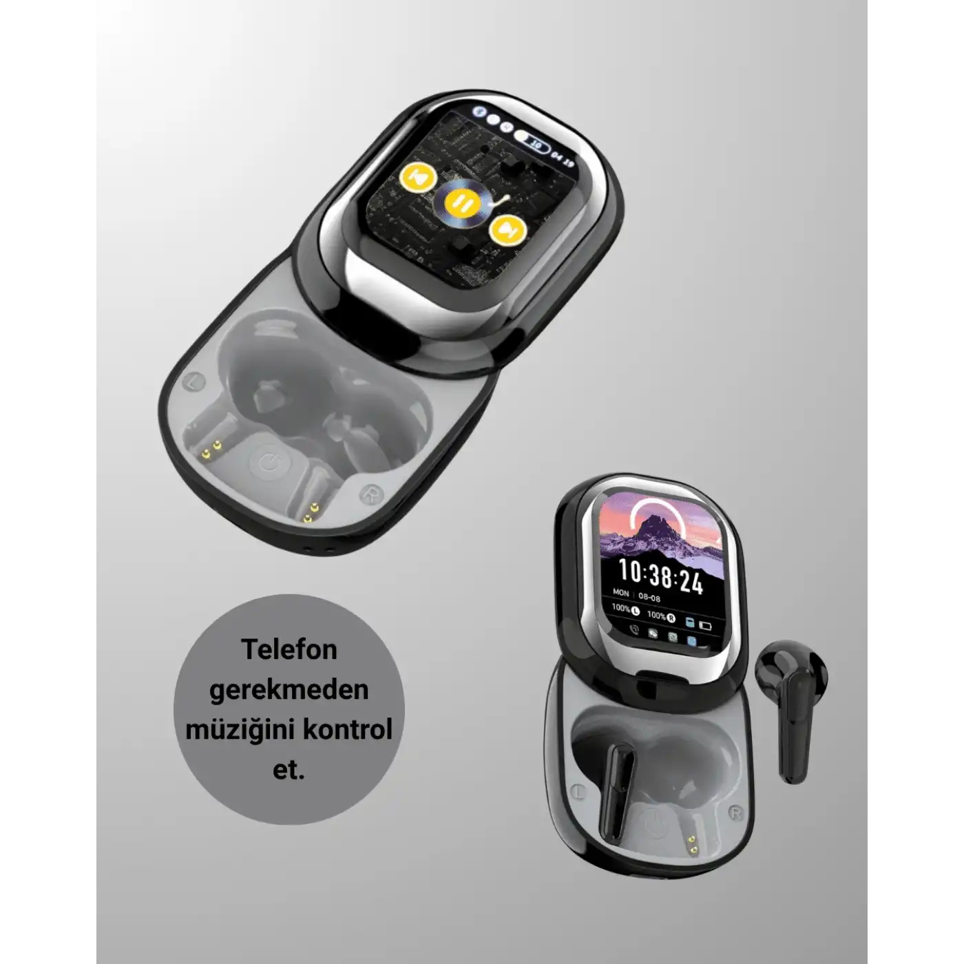 ENC Destekli Bluetooth 5.4 Kulaklık – EQ Ayarlı, Akıllı Kutulu