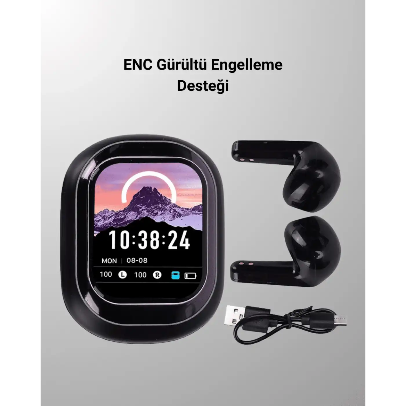 ENC Destekli Bluetooth 5.4 Kulaklık – EQ Ayarlı, Akıllı Kutulu