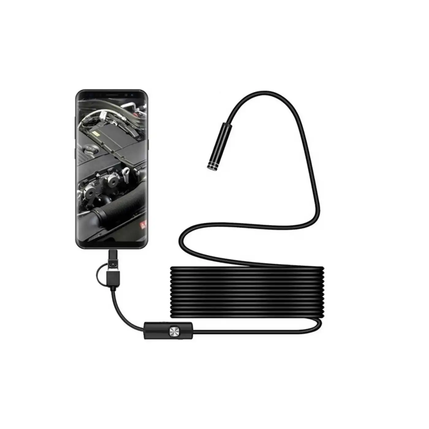 Endoskop 3 İn 1 Yılan Kamera Usb Micro Usb Type-c 20 Metre Sert Kablo