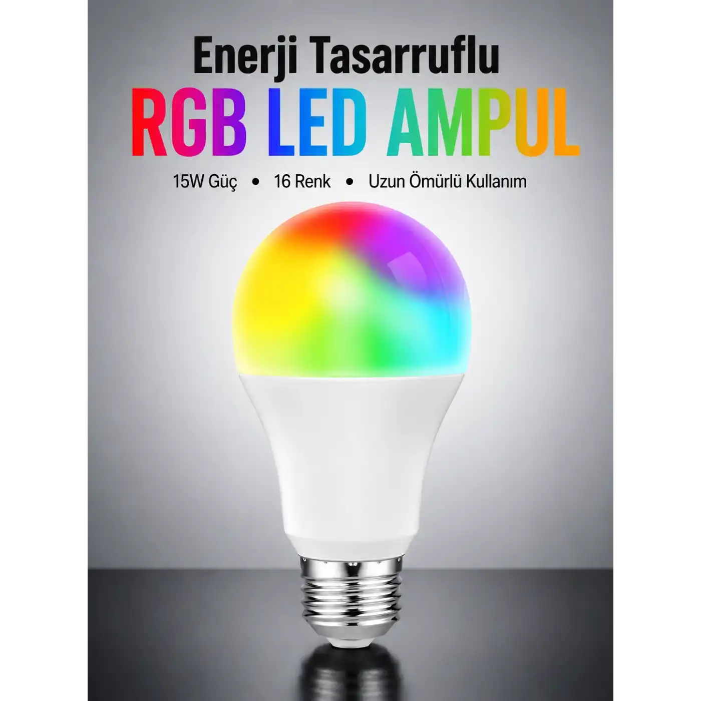 Enerji Verimli Akıllı LED Ampul, Uzaktan Kontrol Özellikli